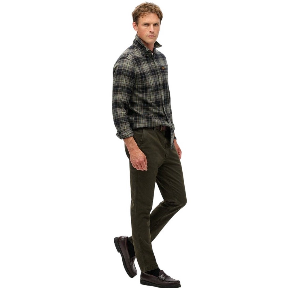 SUPERDRY D1 OVIN INTERNATIONAL CHINO ΠΑΝΤΕΛΟΝΙ ΑΝΔΡΙΚΟ GREEN