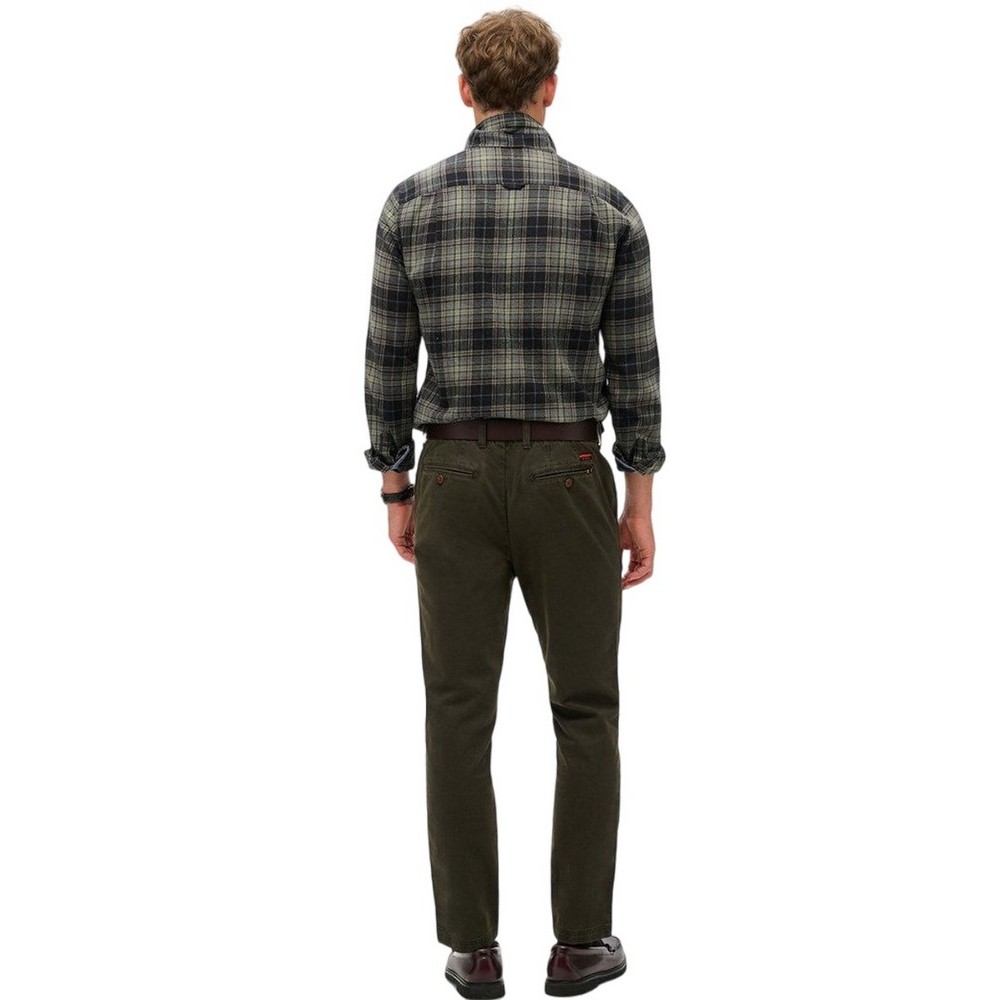 SUPERDRY D1 OVIN INTERNATIONAL CHINO ΠΑΝΤΕΛΟΝΙ ΑΝΔΡΙΚΟ GREEN