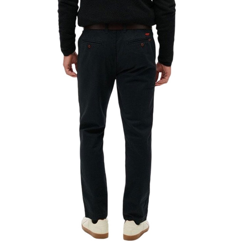SUPERDRY D1 OVIN INTERNATIONAL CHINO ΠΑΝΤΕΛΟΝΙ ΑΝΔΡΙΚΟ WASHED BLACK