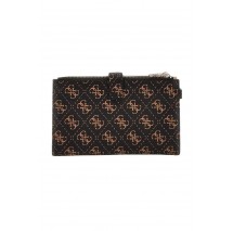 GUESS LAUREL SLG DBL ZIP ORGANIZER ΠΟΡΤΟΦΟΛΙ ΓΥΝΑΙΚΕΙΟ BROWN