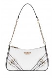 GUESS BRAMINA TOP ZIP SHOULDER ΤΣΑΝΤΑ ΓΥΝΑΙΚΕΙΑ WHITE