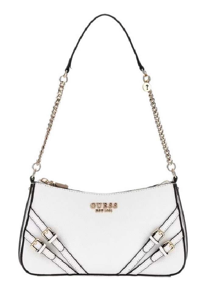 GUESS BRAMINA TOP ZIP SHOULDER ΤΣΑΝΤΑ ΓΥΝΑΙΚΕΙΑ WHITE
