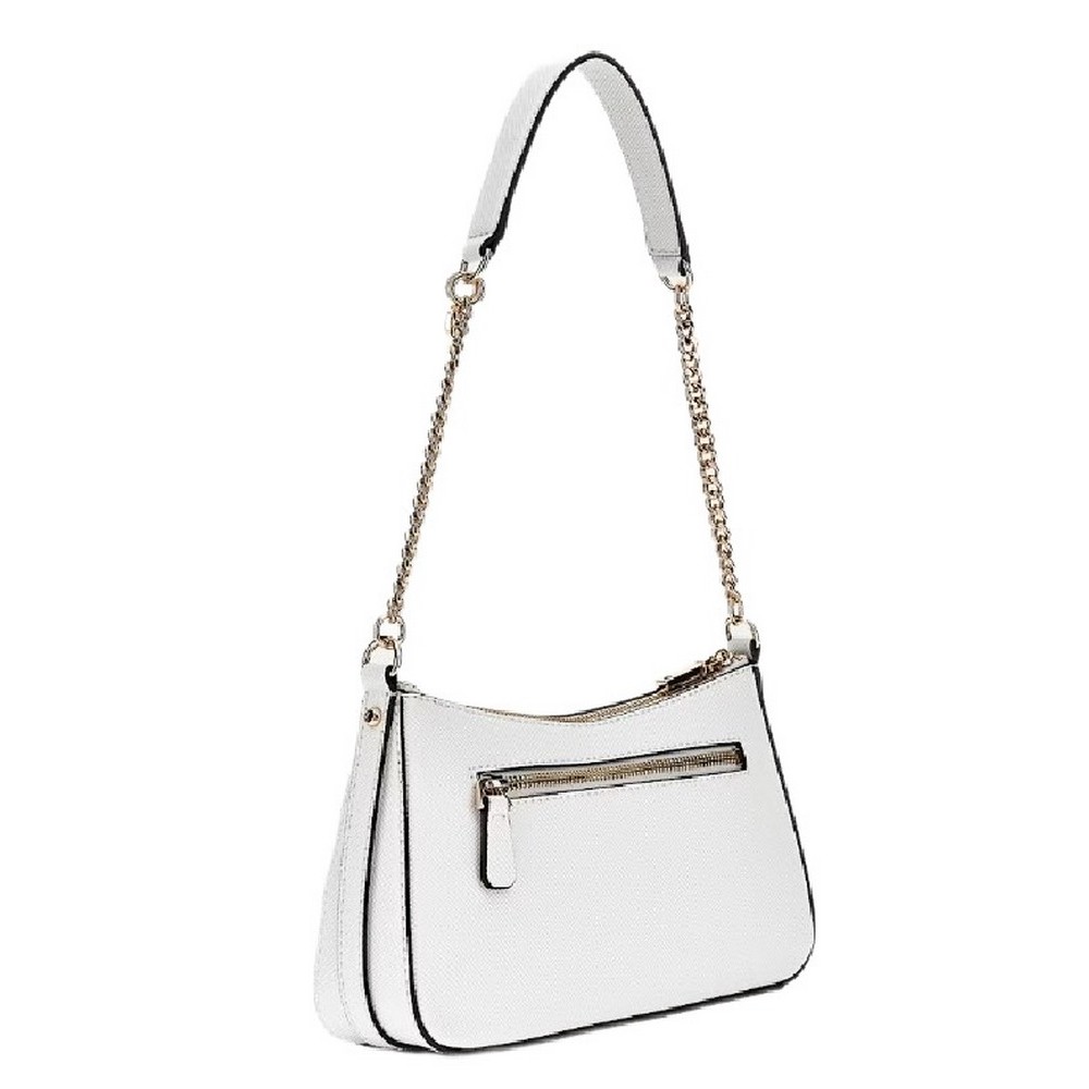 GUESS BRAMINA TOP ZIP SHOULDER ΤΣΑΝΤΑ ΓΥΝΑΙΚΕΙΑ WHITE