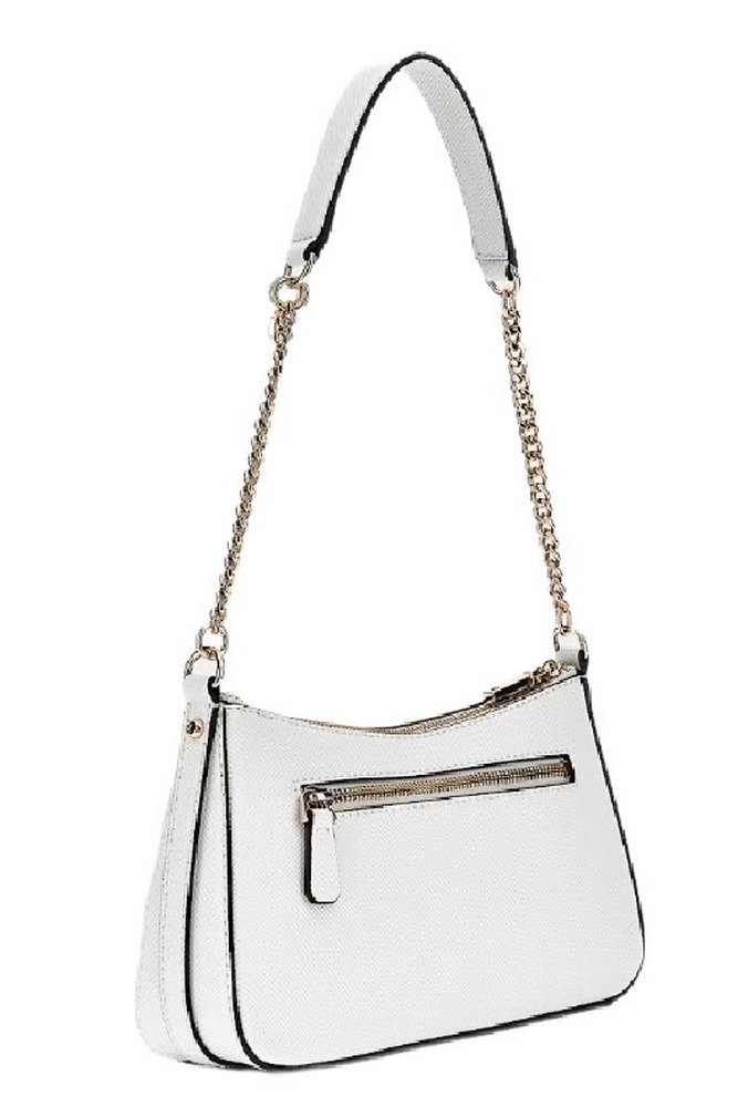 GUESS BRAMINA TOP ZIP SHOULDER ΤΣΑΝΤΑ ΓΥΝΑΙΚΕΙΑ WHITE