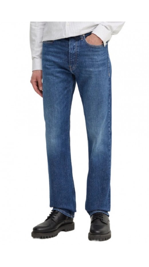 CALVIN KLEIN JEANS STANDARD STRAIGHT ΠΑΝΤΕΛΟΝΙ ΑΝΔΡΙΚΟ DENIM DARK