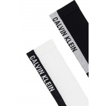 CALVIN KLEIN MEN SOCK 2P BACK LOGO ΚΑΛΤΣΕΣ ΑΝΔΡΙΚΕΣ BLACK/WHITE