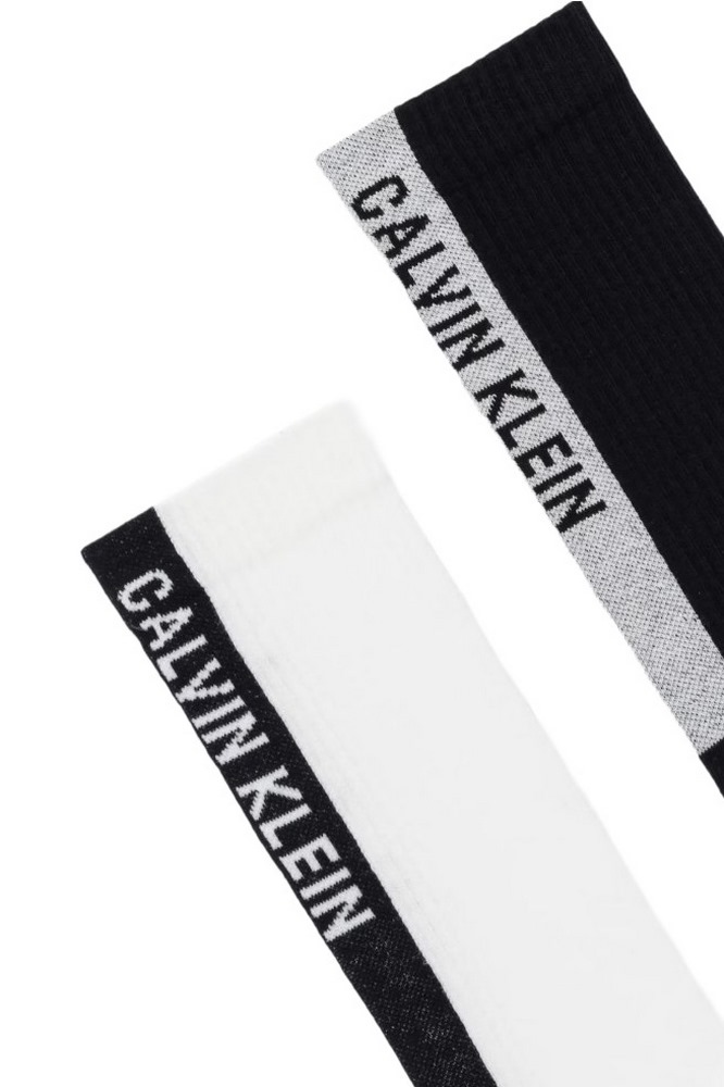 CALVIN KLEIN MEN SOCK 2P BACK LOGO ΚΑΛΤΣΕΣ ΑΝΔΡΙΚΕΣ BLACK/WHITE