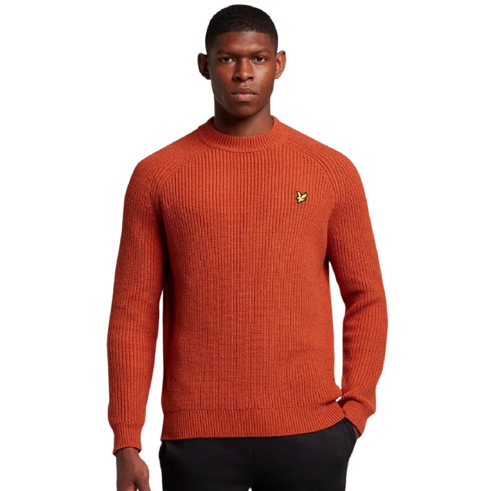 ΜΠΛΟΥΖΑ MAINRANGE SHAKER STITCH MOCK ΑΝΔΡΙΚΗ ORANGE