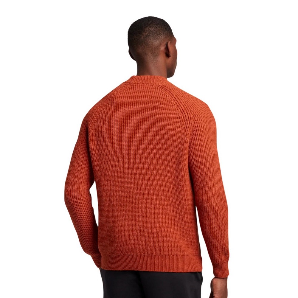 ΜΠΛΟΥΖΑ MAINRANGE SHAKER STITCH MOCK ΑΝΔΡΙΚΗ ORANGE