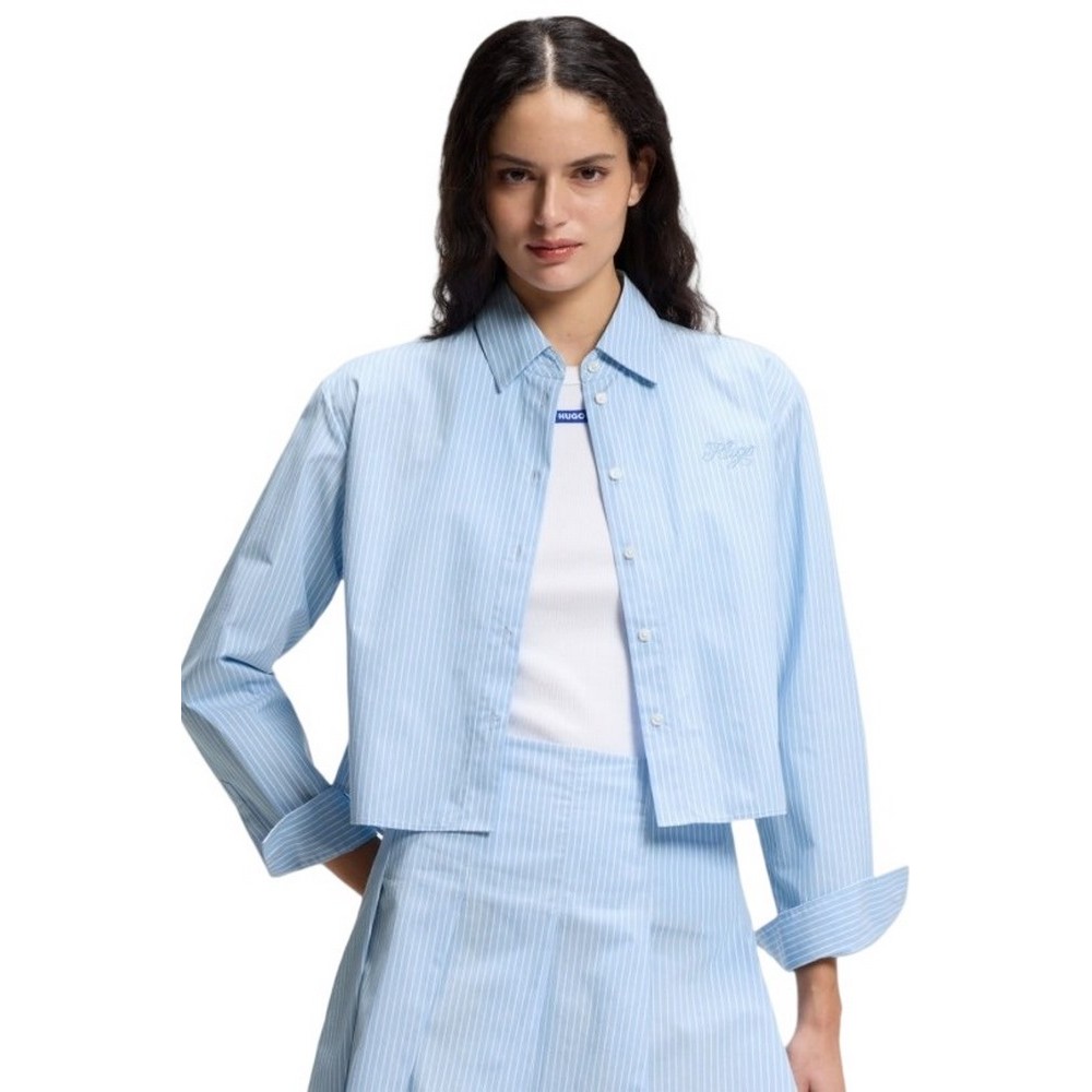HUGO BOSS TAILORED BLOUSE EPIC B ΠΟΥΚΑΜΙΣΟ ΓΥΝΑΙΚΕΙΟ CIEL