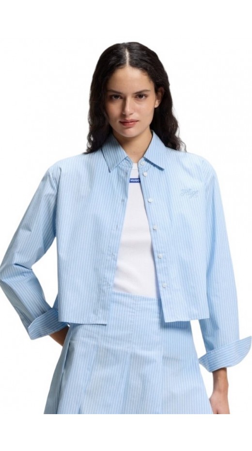 HUGO BOSS TAILORED BLOUSE EPIC B ΠΟΥΚΑΜΙΣΟ ΓΥΝΑΙΚΕΙΟ CIEL