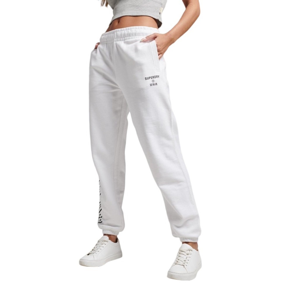 ΠΑΝΤΕΛΟΝΙ D1 CODE CORE SPORT JOGGER ΓΥΝΑΙΚΕΙΟ SUPERDRY WHITE