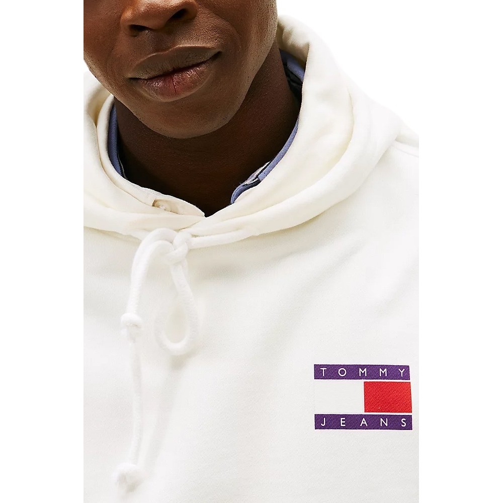 TOMMY JEANS  90S DNA PLAY HOODIE ΦΟΥΤΕΡ ΑΝΔΡΙΚΟ ECRU