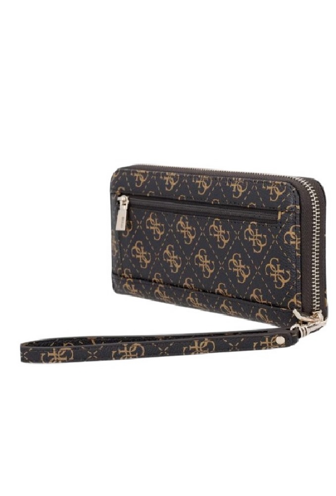 GUESS LAUREL II SLG LARGE ZIP AROUND ΠΟΡΤΟΦΟΛΙ ΓΥΝΑΙΚΕΙΟ BROWN