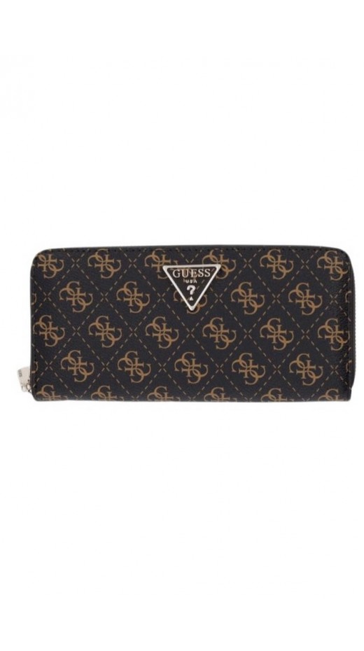 GUESS LAUREL II SLG LARGE ZIP AROUND ΠΟΡΤΟΦΟΛΙ ΓΥΝΑΙΚΕΙΟ BROWN
