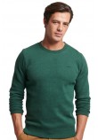 SUPERDRY ESSENTIAL LOGO CREW SWEATSHIRT ΦΟΥΤΕΡ ΜΠΛΟΥΖΑ ΑΝΔΡΙΚΟ GREEN