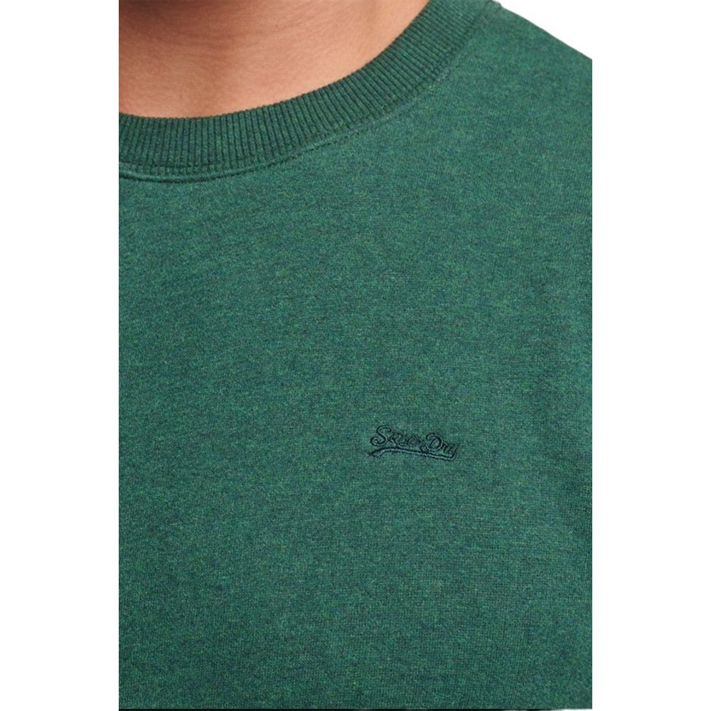 SUPERDRY ESSENTIAL LOGO CREW SWEATSHIRT ΦΟΥΤΕΡ ΜΠΛΟΥΖΑ ΑΝΔΡΙΚΟ GREEN