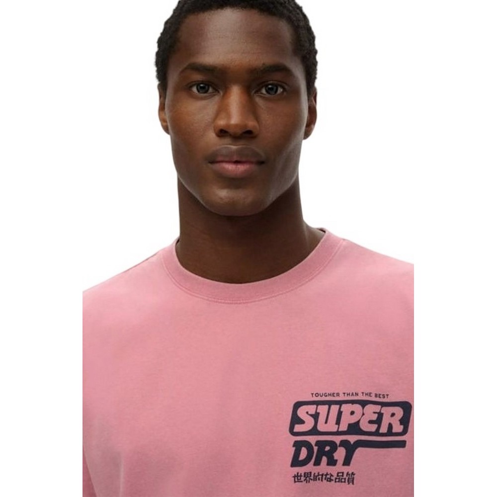 SUPERDRY D2 OVIN TRADE TOOLS LOOSE TEE T-SHIRT ΜΠΛΟΥΖΑ ΑΝΔΡΙΚΗ ROSE