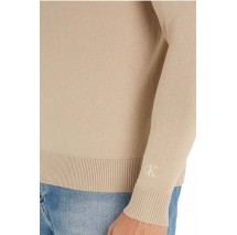 CALVIN KLEIN INSTITUTIONAL ESSENTIAL SWEATER ΜΠΛΟΥΖΑ ΑΝΔΡΙΚΗ TAUPE