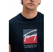 TOMMY JEANS REG RWB DNA TEE T-SHIRT ΜΠΛΟΥΖΑ ΑΝΔΡΙΚΗ NAVY