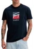 TOMMY JEANS REG RWB DNA TEE T-SHIRT ΜΠΛΟΥΖΑ ΑΝΔΡΙΚΗ NAVY