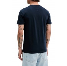 TOMMY JEANS REG RWB DNA TEE T-SHIRT ΜΠΛΟΥΖΑ ΑΝΔΡΙΚΗ NAVY