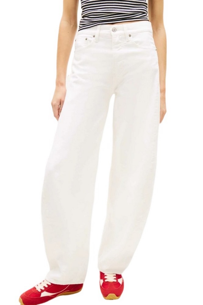 TOMMY JEANS ELLA MID BARREL CBF FLG BJ6099 ΤΖΙΝ ΠΑΝΤΕΛΟΝΙ ΓΥΝΑΙΚΕΙΟ DENIM WHITE