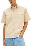 TOMMY JEANS BOXY SKATER SHIRT ΠΟΥΚΑΜΙΣΟ ΑΝΔΡΙΚΟ BEIGE
