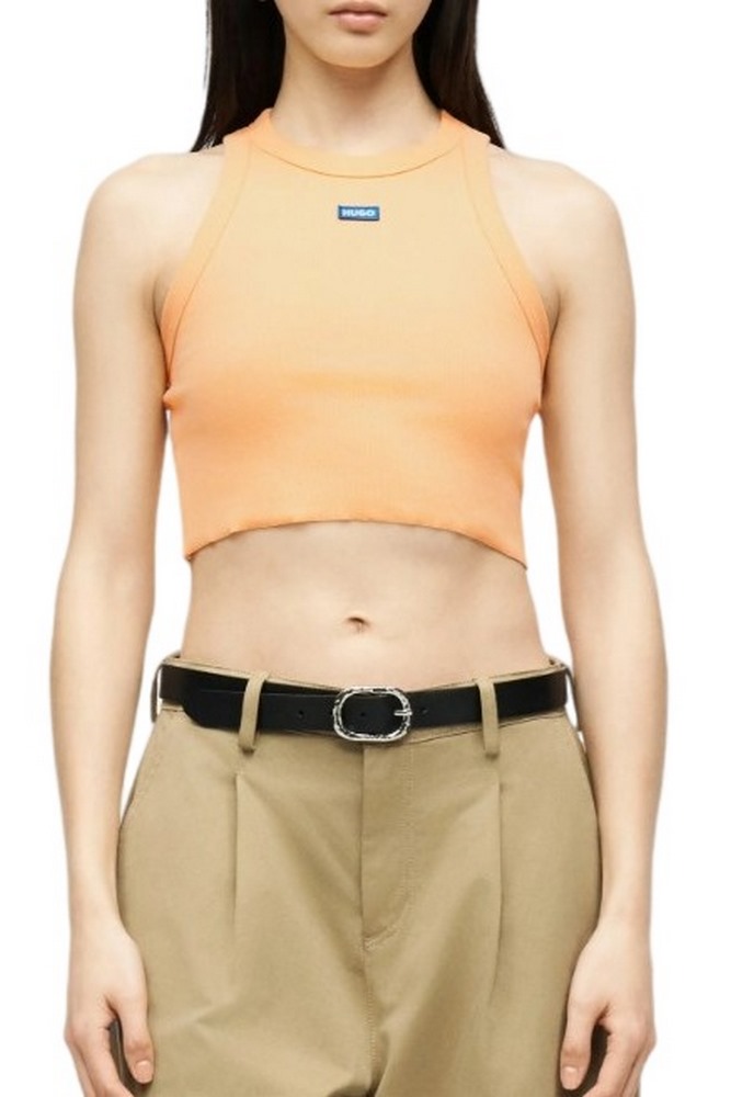 HUGO BOSS JERSEY TOP BABY TANK B ΤΟΠ ΜΠΛΟΥΖΑ ΓΥΝΑΙΚΕΙΑ ORANGE