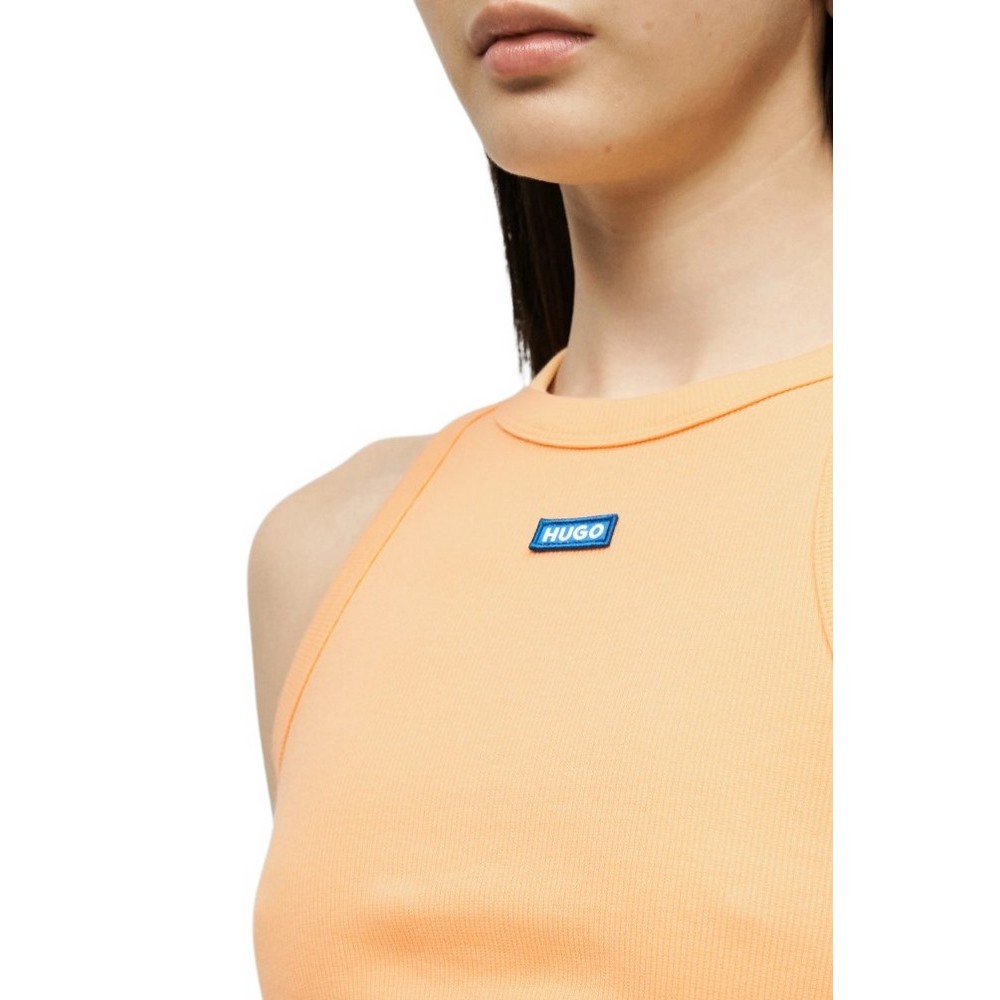 HUGO BOSS JERSEY TOP BABY TANK B ΤΟΠ ΜΠΛΟΥΖΑ ΓΥΝΑΙΚΕΙΑ ORANGE