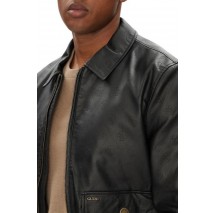GUESS MONOGRAM AVIATOR JACKET ΜΠΟΥΦΑΝ ΑΝΔΡΙΚΟ BLACK
