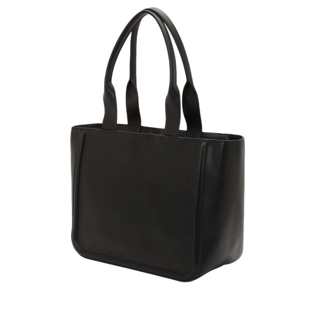 CALVIN KLEIN RAISED MEDIUM TOTE ΤΣΑΝΤΑ ΓΥΝΑΙΚΕΙΑ BLACK/WHITE