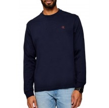 CALVIN KLEIN JEANS LS EASY MONOGRAM TEE ΜΠΛΟΥΖΑ ΑΝΔΡΙΚΗ NAVY