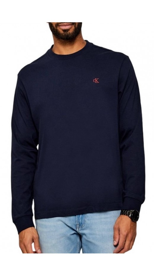CALVIN KLEIN JEANS LS EASY MONOGRAM TEE ΜΠΛΟΥΖΑ ΑΝΔΡΙΚΗ NAVY