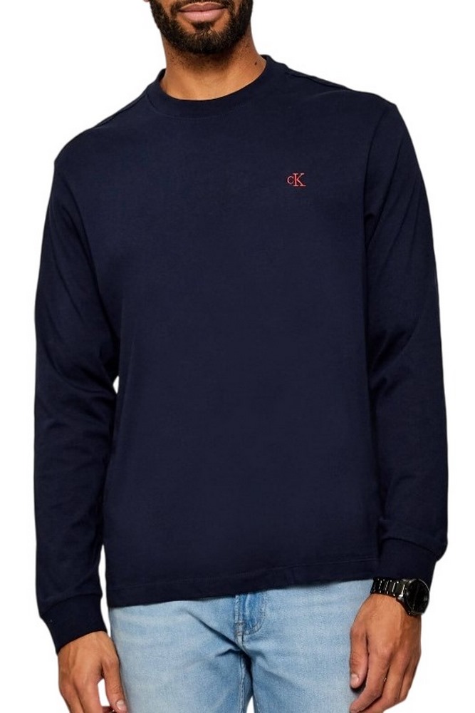 CALVIN KLEIN JEANS LS EASY MONOGRAM TEE ΜΠΛΟΥΖΑ ΑΝΔΡΙΚΗ NAVY