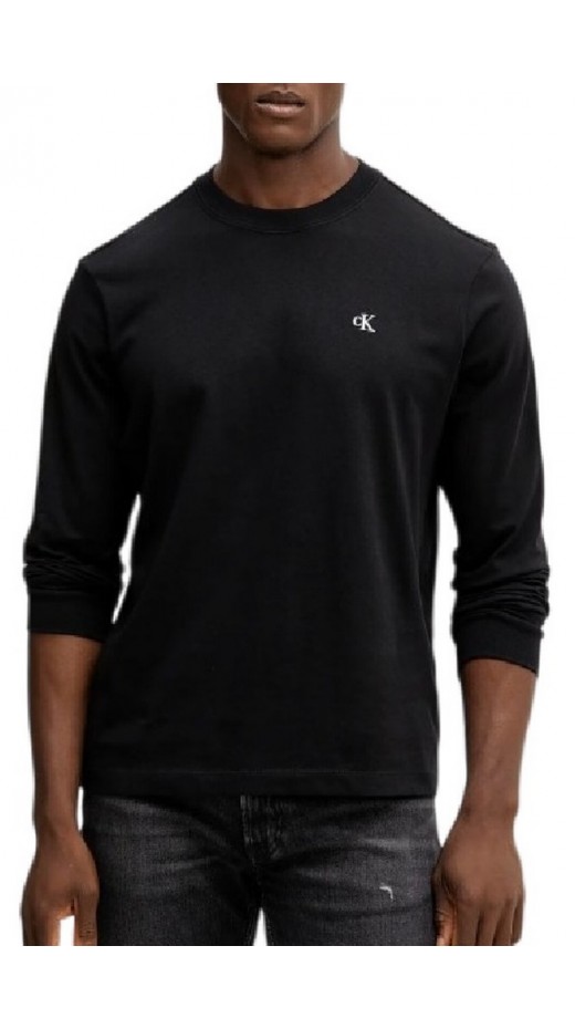 CALVIN KLEIN JEANS LS EASY MONOGRAM TEE ΜΠΛΟΥΖΑ ΑΝΔΡΙΚΗ BLACK