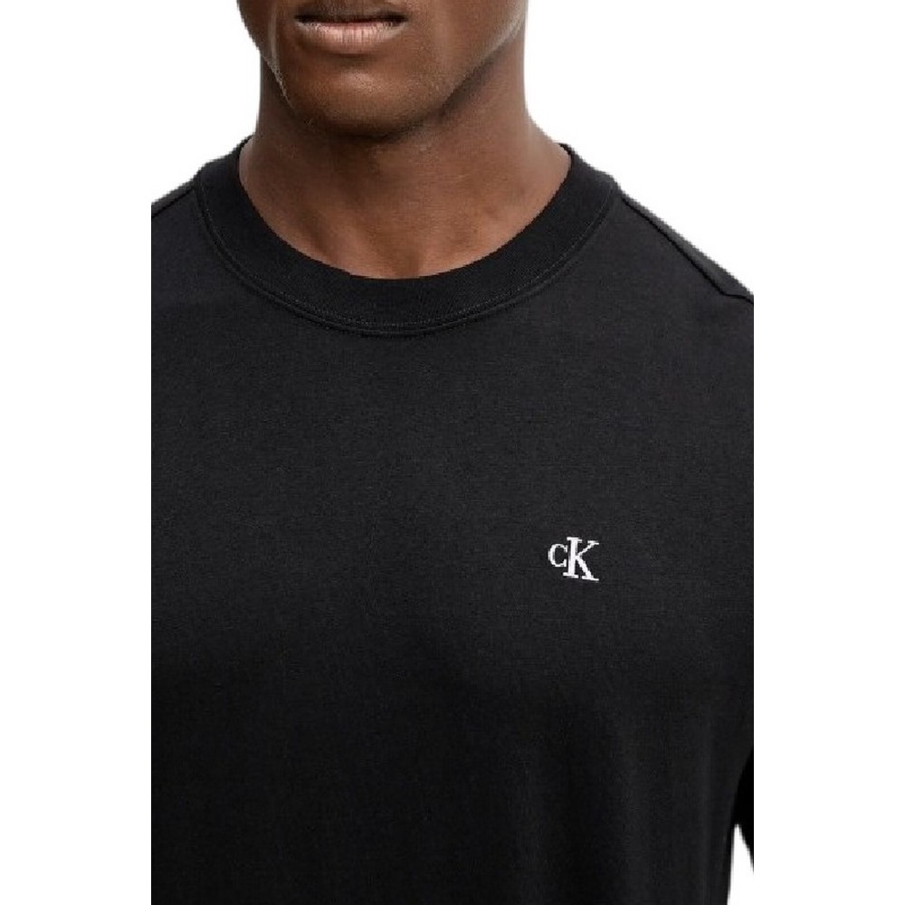 CALVIN KLEIN JEANS LS EASY MONOGRAM TEE ΜΠΛΟΥΖΑ ΑΝΔΡΙΚΗ BLACK
