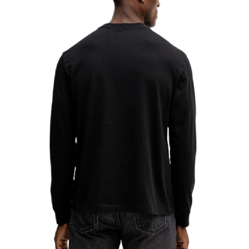 CALVIN KLEIN JEANS LS EASY MONOGRAM TEE ΜΠΛΟΥΖΑ ΑΝΔΡΙΚΗ BLACK