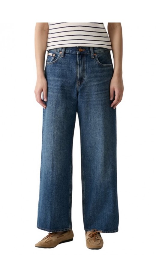 CALVIN KLEIN JEANS LOW RISE BAGGY BLUE RODEO ΠΑΝΤΕΛΟΝΙ ΓΥΝΑΙΚΕΙΟ BLUΕ DENIM