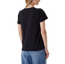 GUESS FLOWER BLING EASY TEE T-SHIRT ΜΠΛΟΥΖΑ ΓΥΝΑΙΚΕΙΑ BLACK