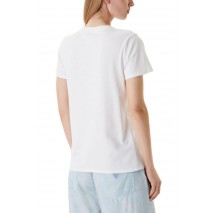 GUESS FLOWER BLING EASY TEE T-SHIRT ΜΠΛΟΥΖΑ ΓΥΝΑΙΚΕΙΑ WHITE