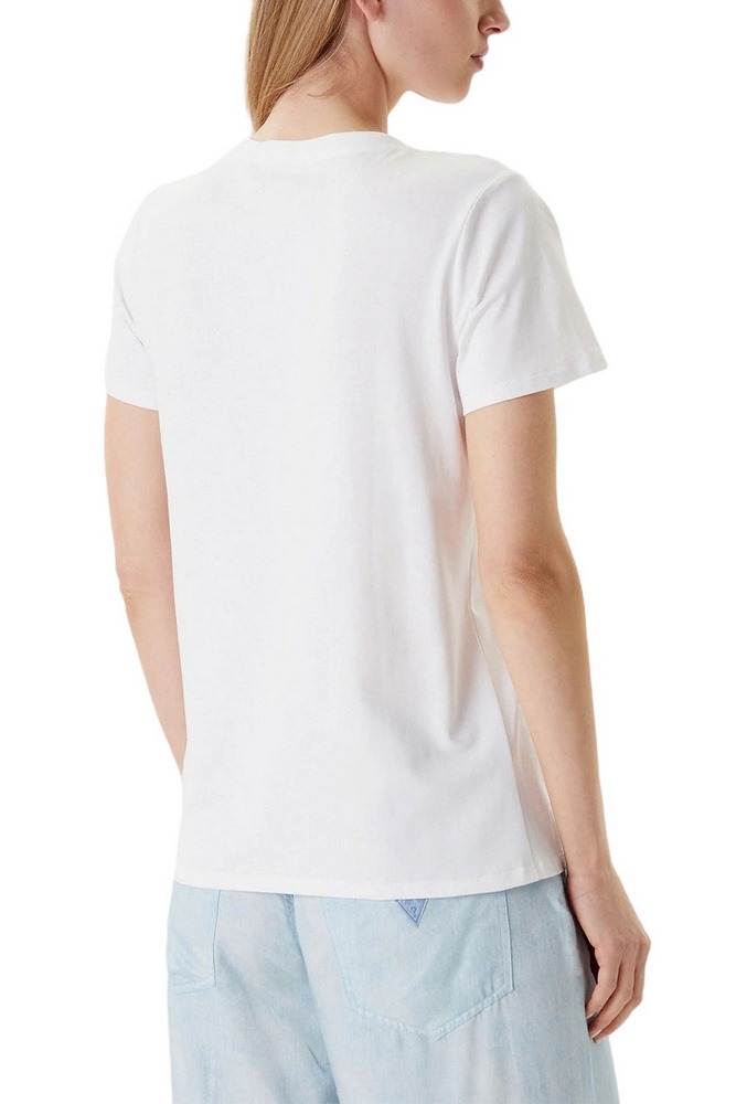 GUESS FLOWER BLING EASY TEE T-SHIRT ΜΠΛΟΥΖΑ ΓΥΝΑΙΚΕΙΑ WHITE