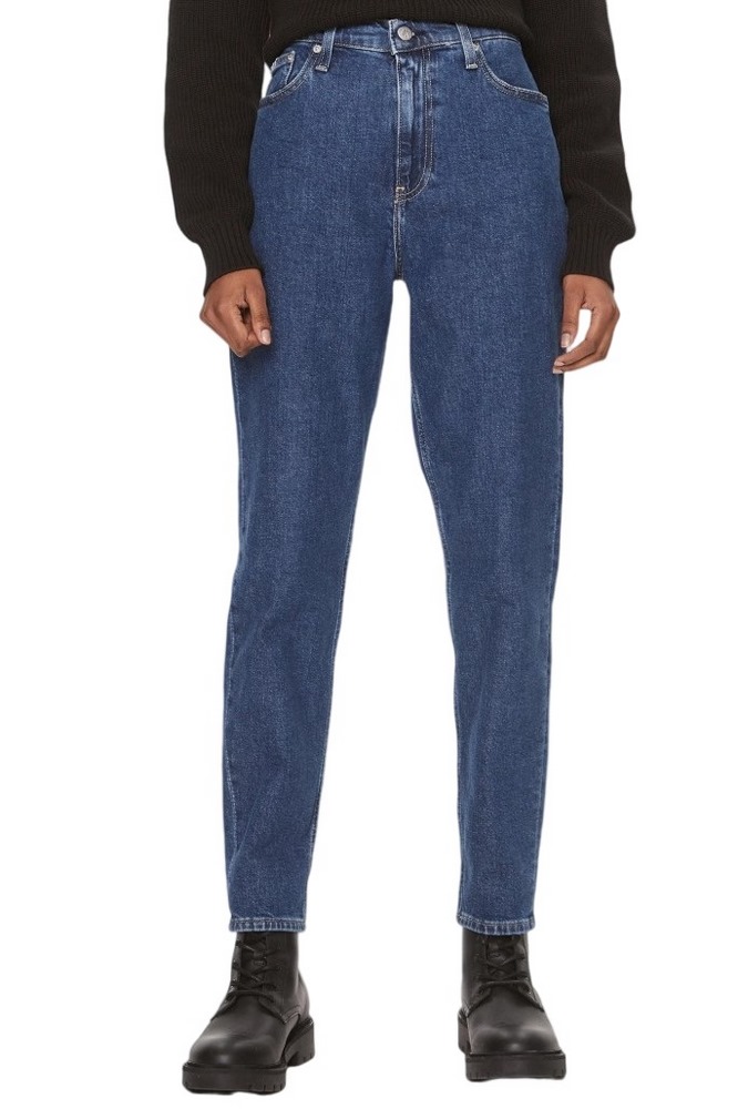 CALVIN KLEIN JEANS MOM JEAN ΠΑΝΤΕΛΟΝΙ ΓΥΝΑΙΚΕΙΟ BLUΕ DENIM