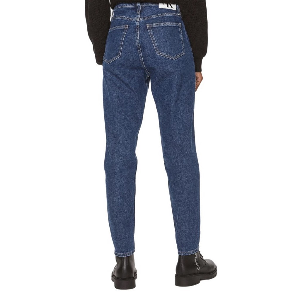 CALVIN KLEIN JEANS MOM JEAN ΠΑΝΤΕΛΟΝΙ ΓΥΝΑΙΚΕΙΟ BLUΕ DENIM