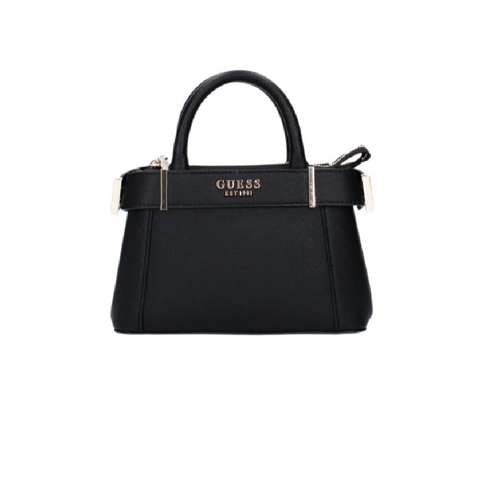 GUESS ANADELA MINI SATCHEL ΤΣΑΝΤΑ ΓΥΝΑΙΚΕΙΑ BLACK