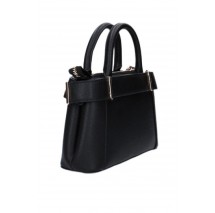 GUESS ANADELA MINI SATCHEL ΤΣΑΝΤΑ ΓΥΝΑΙΚΕΙΑ BLACK