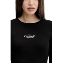 GUESS JEANS LS CN EMBRO SLIM TOP ΜΠΛΟΥΖΑ ΓΥΝΑΙΚΕΙΑ BLACK