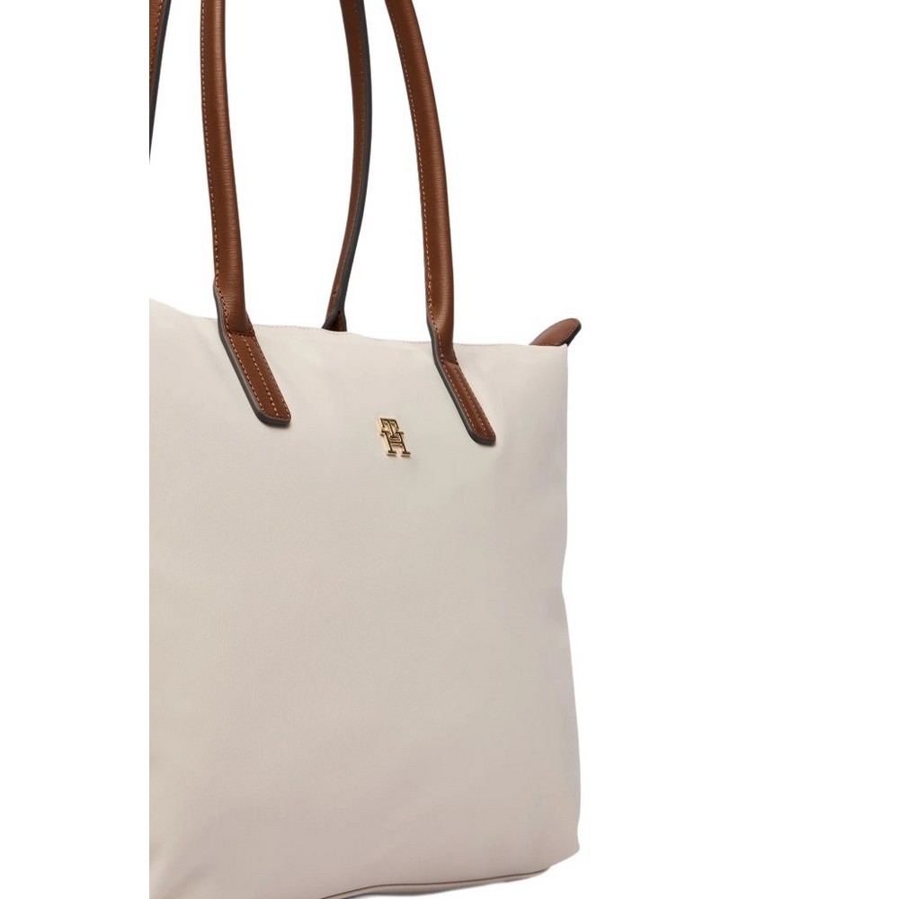 TOMMY HILFIGER POPETTE TOTE ΤΣΑΝΤΑ ΓΥΝΑΙΚΕΙΑ BEIGE