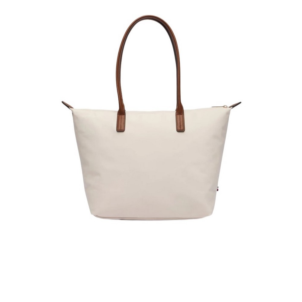 TOMMY HILFIGER POPETTE TOTE ΤΣΑΝΤΑ ΓΥΝΑΙΚΕΙΑ BEIGE