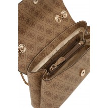 GUESS ECO ERICA CNVRTBLE XBODY FLAP ΤΣΑΝΤΑ ΓΥΝΑΙΚΕΙΑ LATTE
